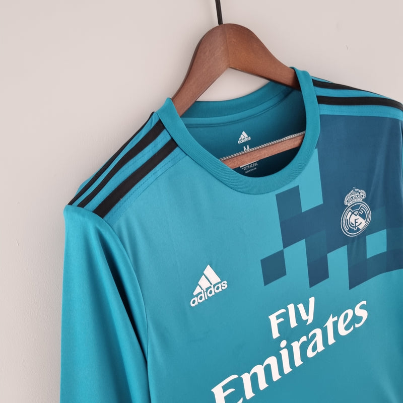 Camisa Real Madrid Third Manga Longa 17/18 - Versão Retro