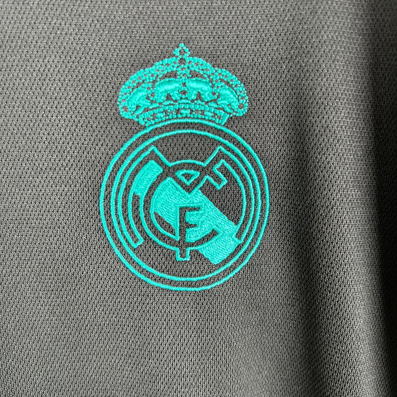 Camisa Real Madrid Away Manga Longa 17/18 - Versão Retro
