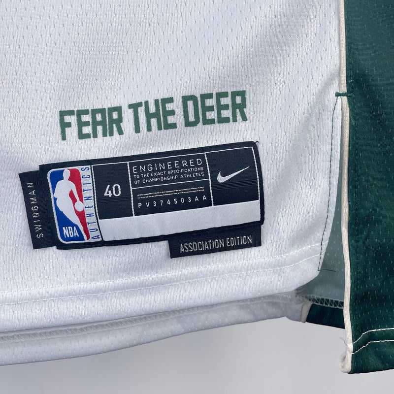 Regata NBA Milwaukee Bucks Association Edition 22/23 - Masculina - Branca