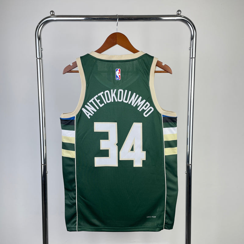 Regata NBA Milwaukee Bucks Icon Edition 22/23 - Masculina - Verde