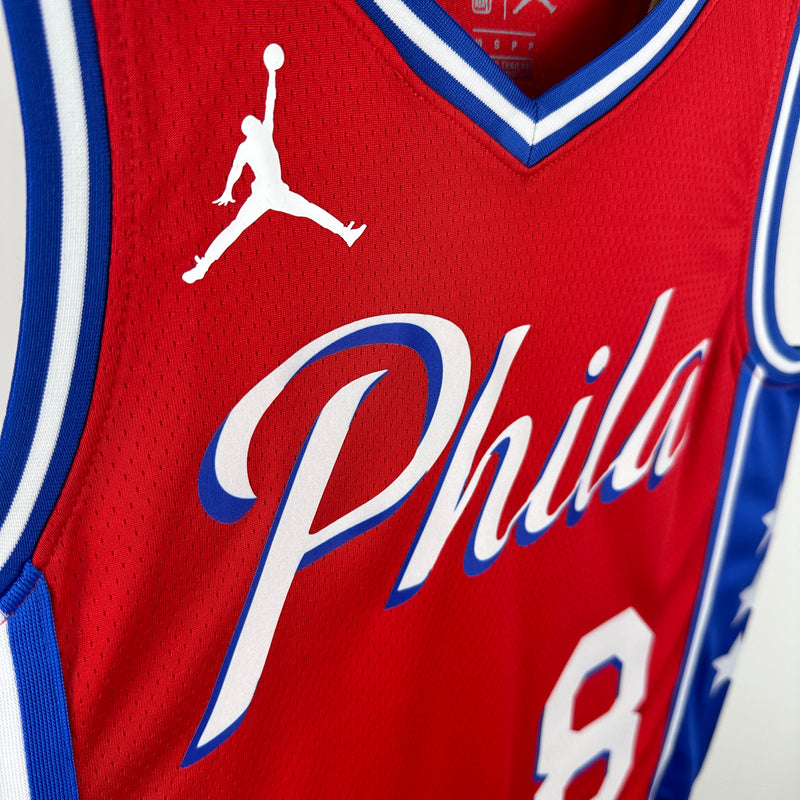 Regata NBA Philadelphia 76ers Statement Edition 22/23 - Masculina - Vermelha