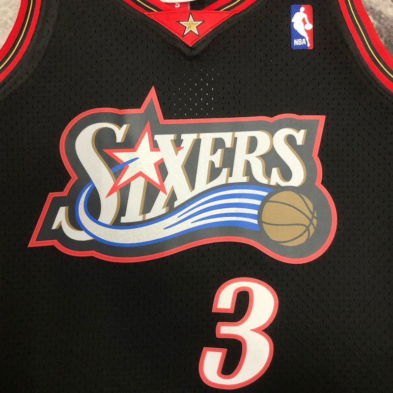Regata NBA Philadelphia 76ers HWC Retrô 97/98 - Masculina - Preta
