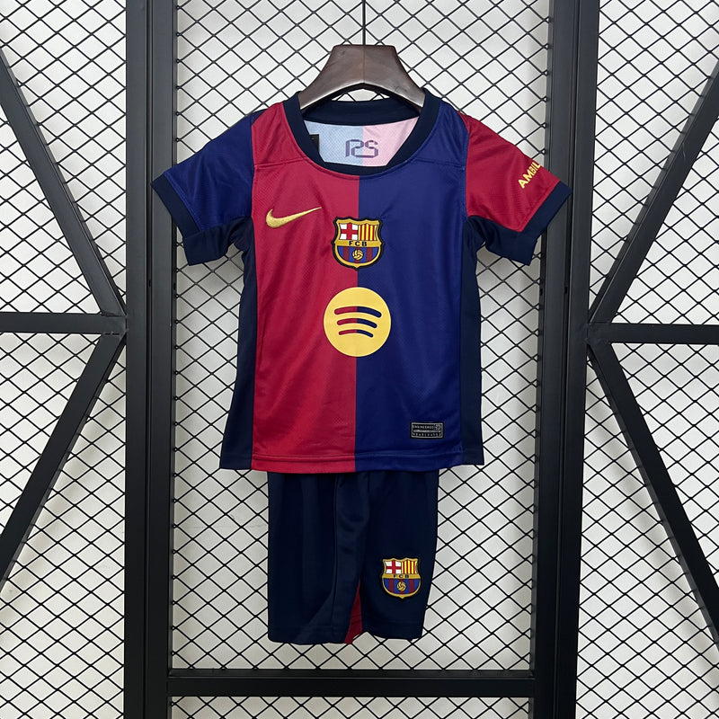 Kit Infantil Barcelona Home 24/25 Lançamento