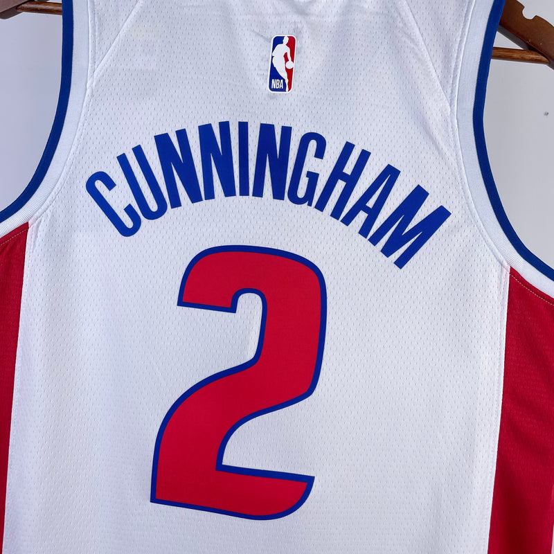 Regata NBA Detroit Pistons Association Edition 22/23 - Masculina - Branca