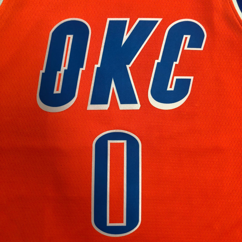 Regata NBA OKC Statement Edition 2019/20 - Masculina - Laranja