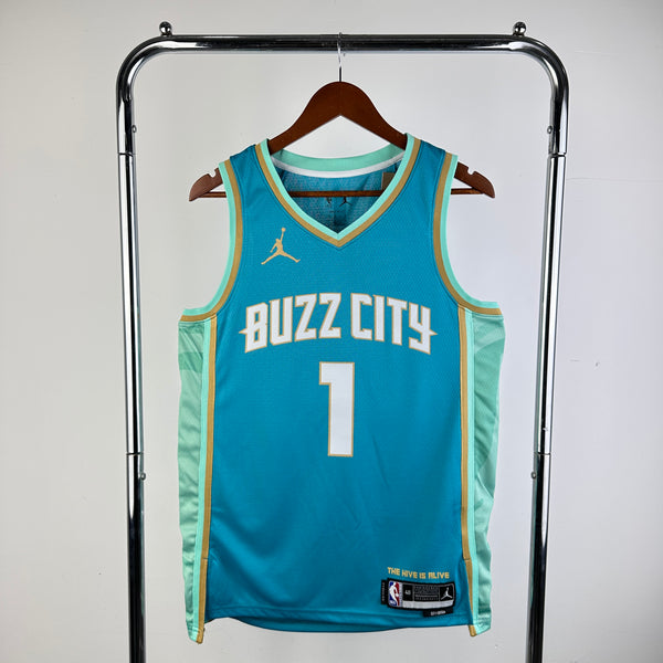 Regata NBA Charlotte Hornets City Edition 23/24 - Masculina - Turquesa