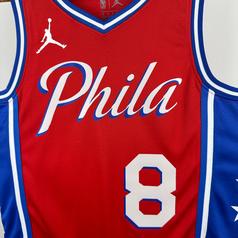 Regata NBA Philadelphia 76ers Statement Edition 22/23 - Masculina - Vermelha