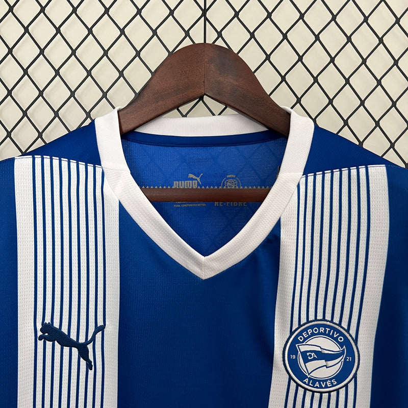 Camisa Deportivo Alavés Home 24/25 -  Torcedor Masculina - Lançamento