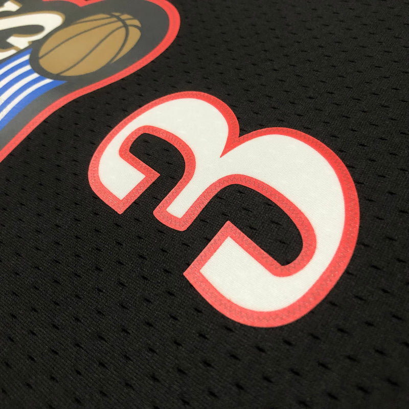 Regata NBA Philadelphia 76ers HWC Retrô 97/98 - Masculina - Preta