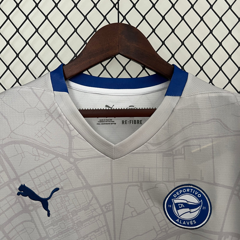 Camisa Deportivo Alavés Away 24/25 -  Torcedor Masculina - Lançamento