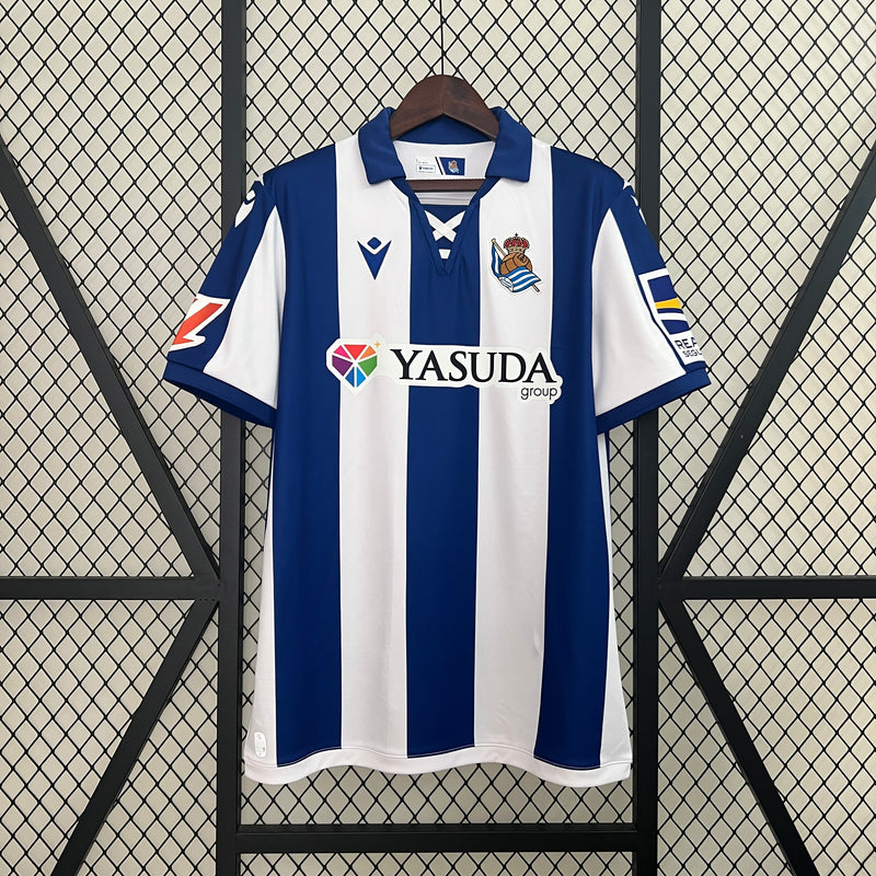 Camisa Real Sociedad Home 24/25 -  Torcedor Masculina - Lançamento