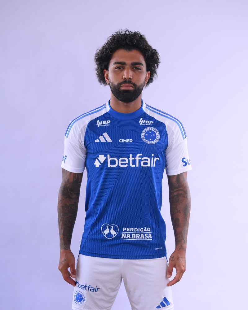 Camisa Cruzeiro Home 2025/26 - Torcedor Masculina - Lançamento