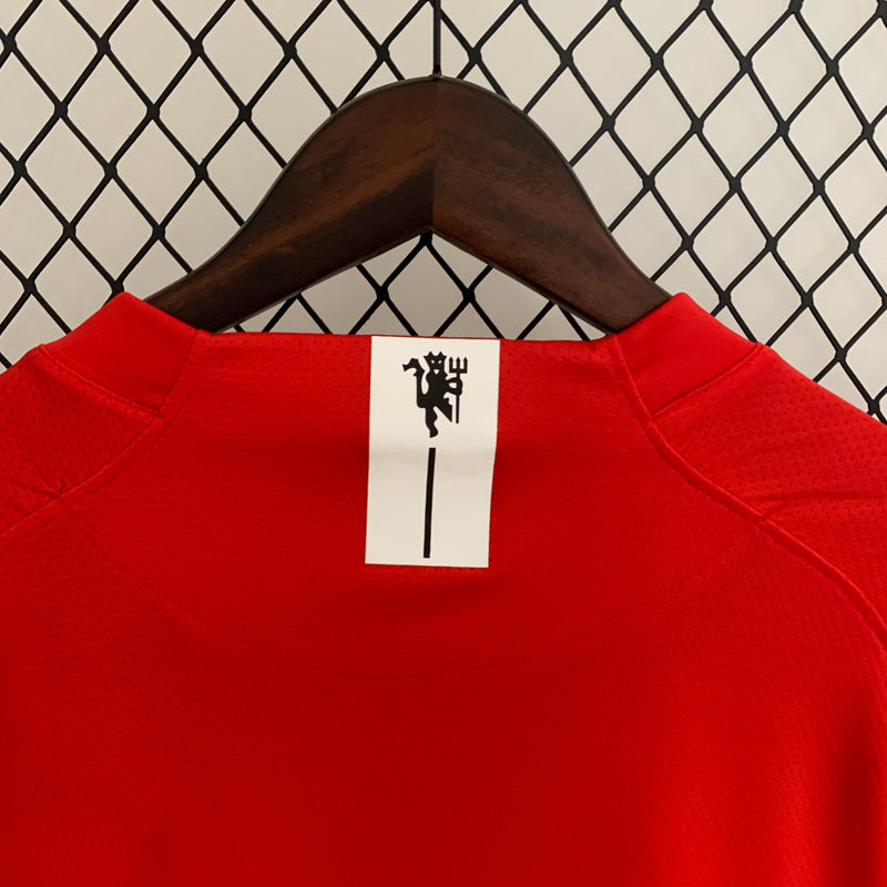 Camisa Manchester United Home Manga Longa 07/08 - Versão Retro