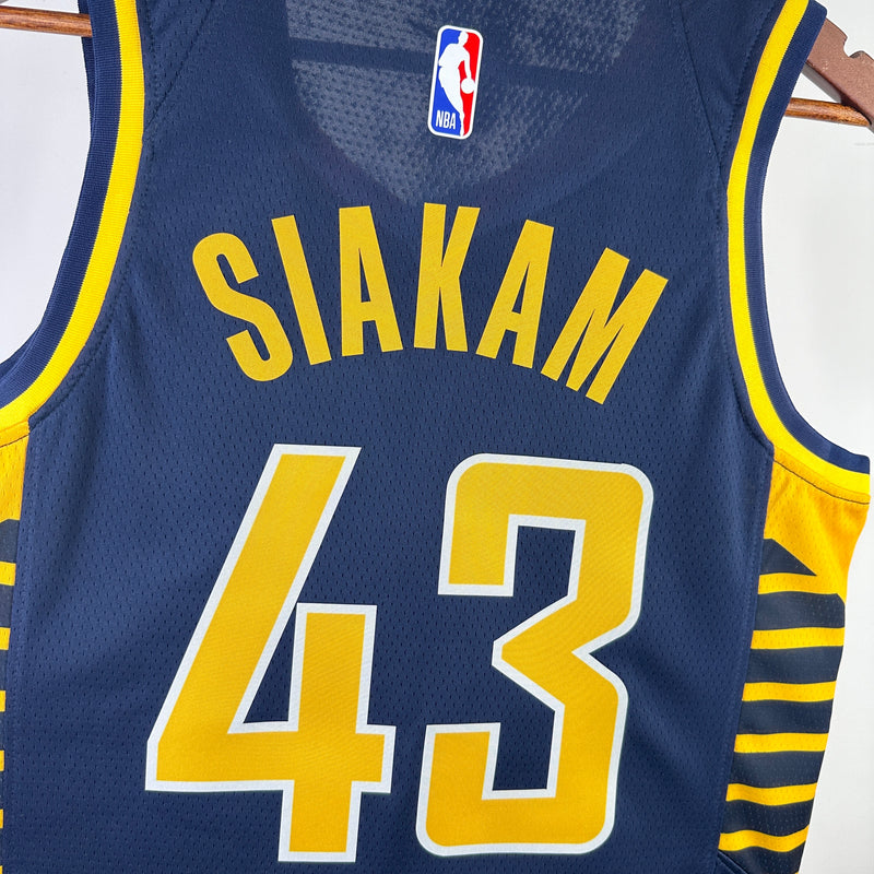 Regata NBA Indiana Pacers City Edition 22/23 - Masculina - Azul Marinho
