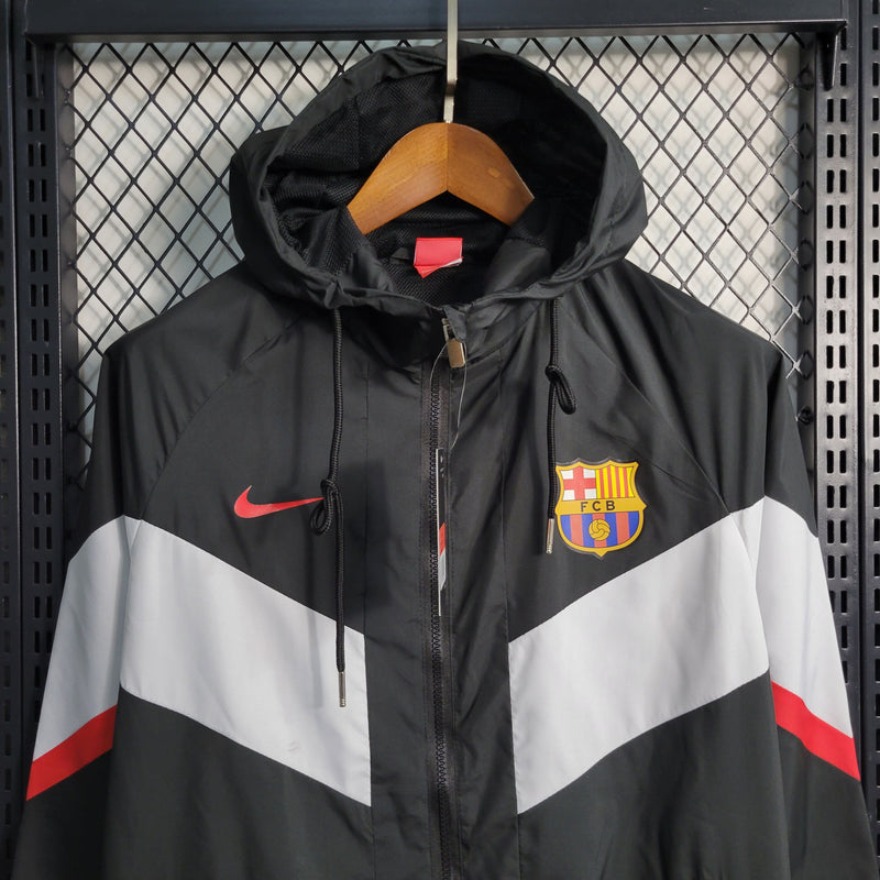 Jaqueta Corta Vento Barcelona 23/24 - Preto - JV Imports
