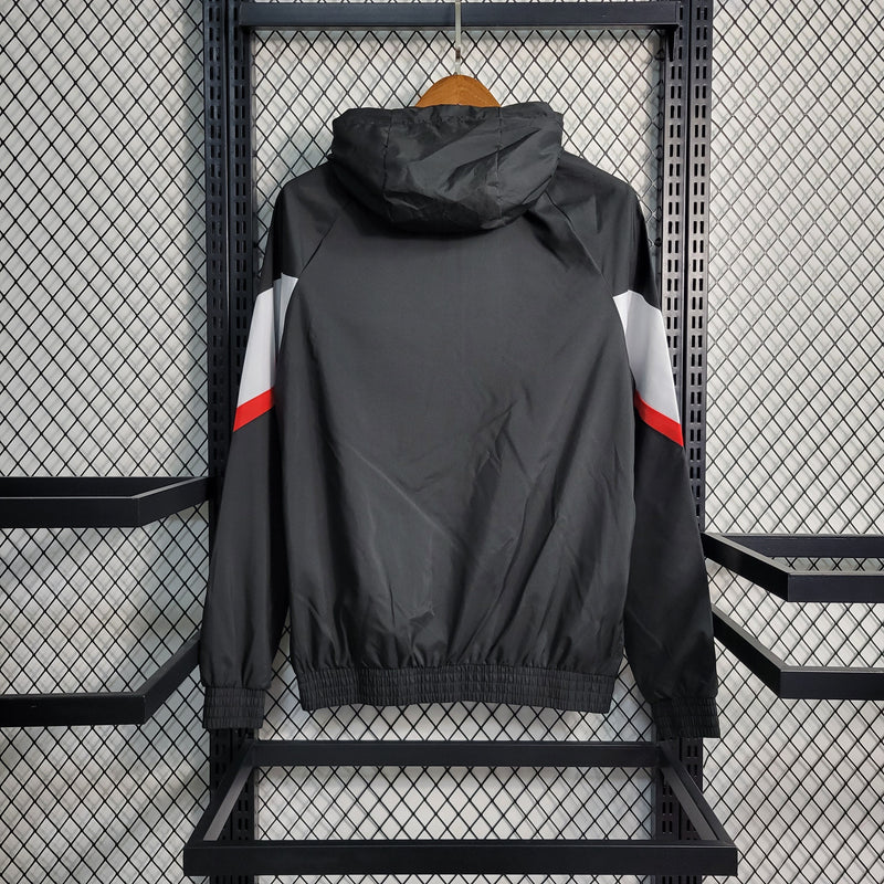 Jaqueta Corta Vento Barcelona 23/24 - Preto - JV Imports