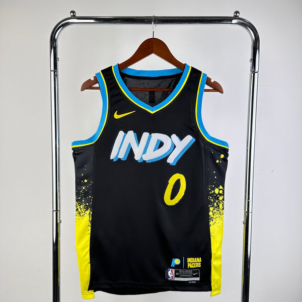 Regata NBA Indiana Pacers City Edition 23/24 - Masculina - Preta