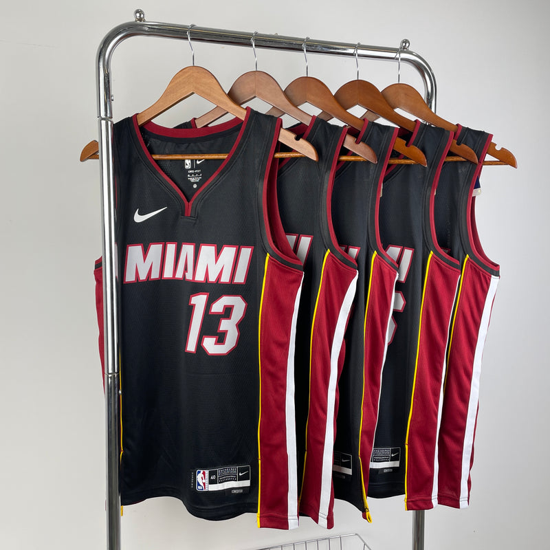 Regata NBA Miami Heat Icon Edition 22/23 - Masculina - Preta