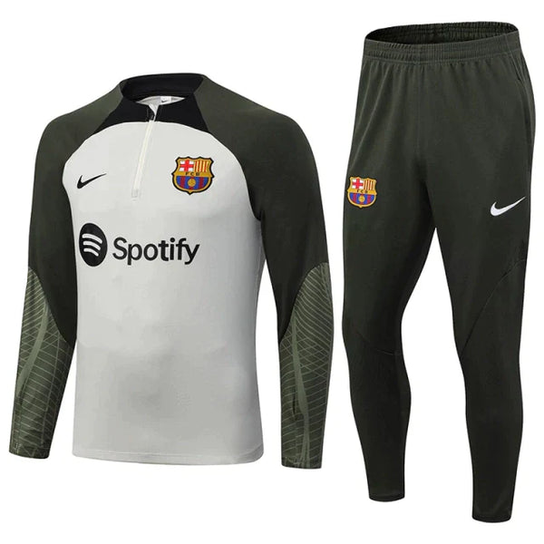 Conjunto de Treino Barcelona 2023 Branco - JV Imports