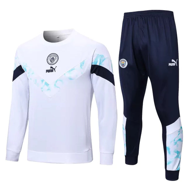 Conjunto de Treino do Manchester City 22/23 Branco - JV Imports