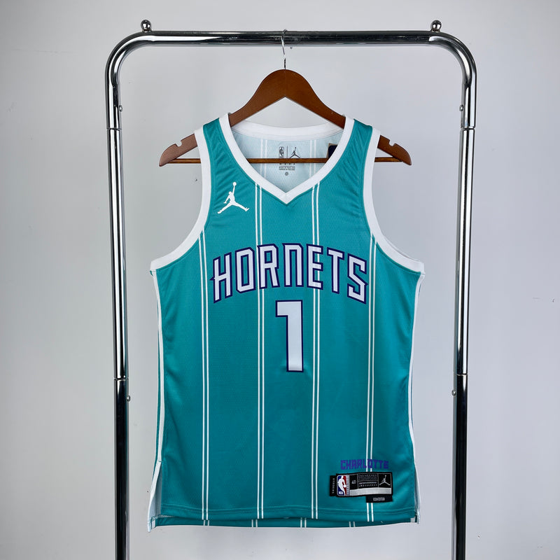 Regata NBA Charlotte Hornets Icon Edition 22/23 - Masculina - Branca