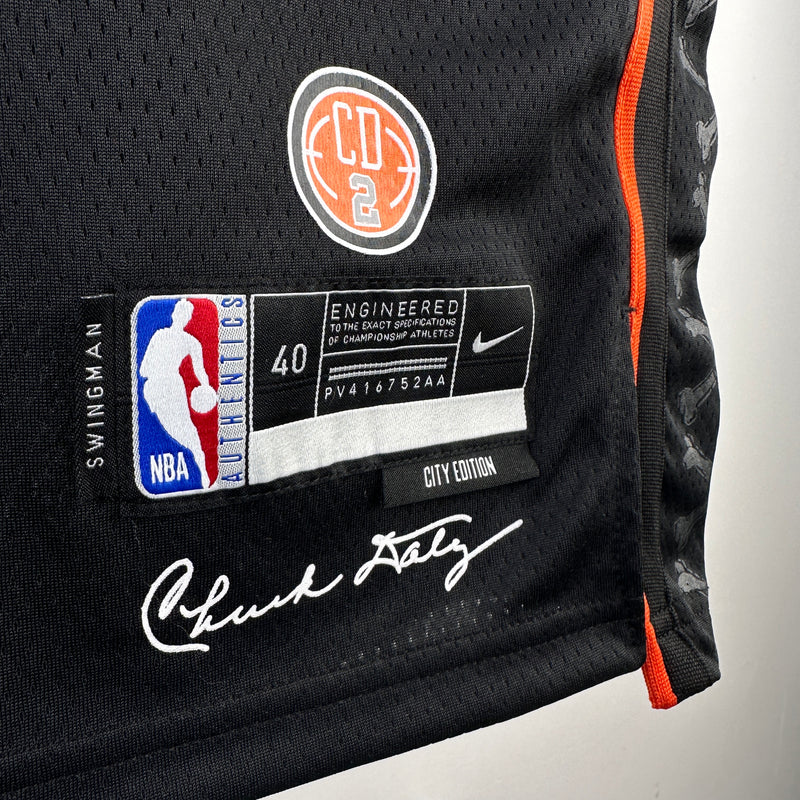Regata NBA Detroit Pistons City Edition 23/24 - Masculina - Preta