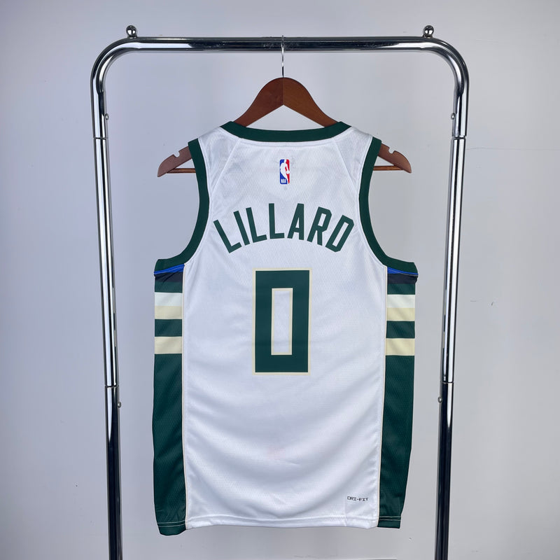 Regata NBA Milwaukee Bucks Association Edition 22/23 - Masculina - Branca