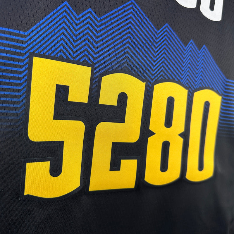 Regata NBA Denver Nuggets City Edition 23/24 - Masculina - Preta