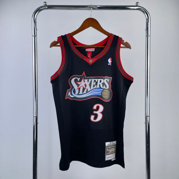 Regata NBA Philadelphia 76ers HWC Retrô 97/98 - Masculina - Preta