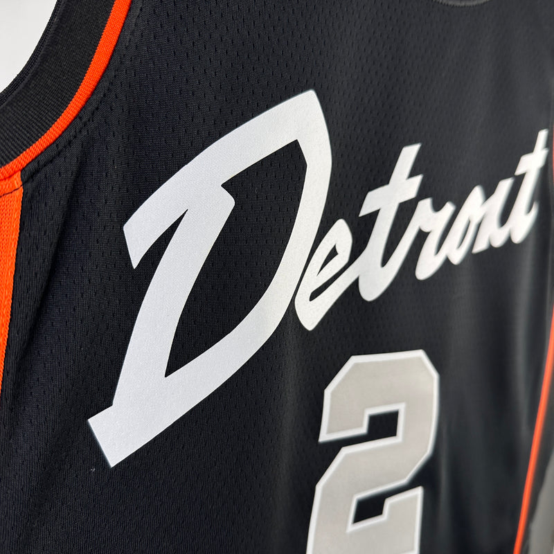 Regata NBA Detroit Pistons City Edition 23/24 - Masculina - Preta