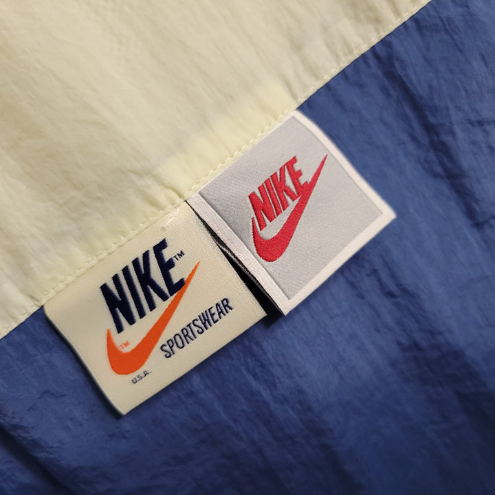 Jaqueta Corta Vento Nike 23/24 - Bege e Azul - JV Imports