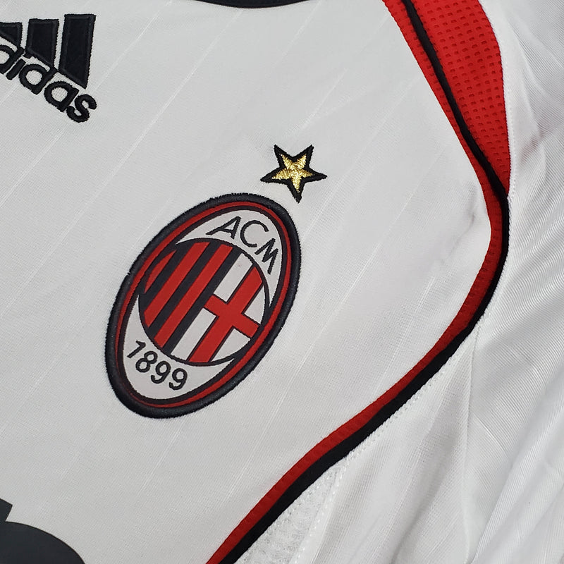 Camisa Milan Away Manga Longa 07/08 - Versão Retro