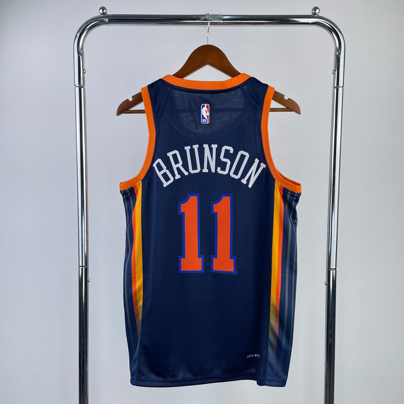 Regata NBA New York Knicks Statement Edition 22/23 - Masculina - Preta