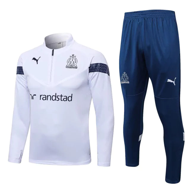 Conjunto de Treino Marseille 2023 Branco - JV Imports