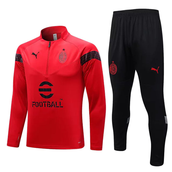 Conjunto de Treino Milan 2023 Vermelho - JV Imports