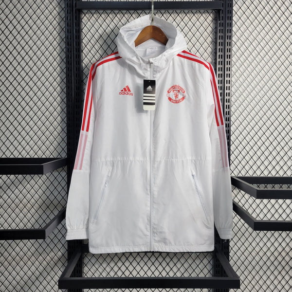 Jaqueta Corta Vento Manchester United 23/24 - Branca - JV Imports