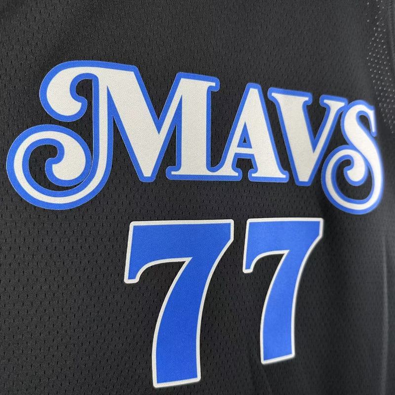 Regata NBA Dallas Mavericks City Edition 23/24 - Masculina - Preta