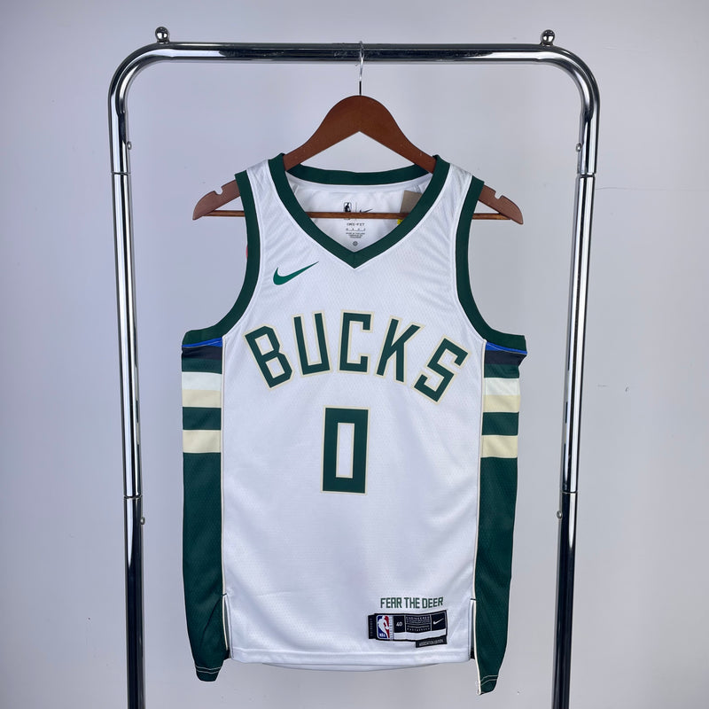 Regata NBA Milwaukee Bucks Association Edition 22/23 - Masculina - Branca