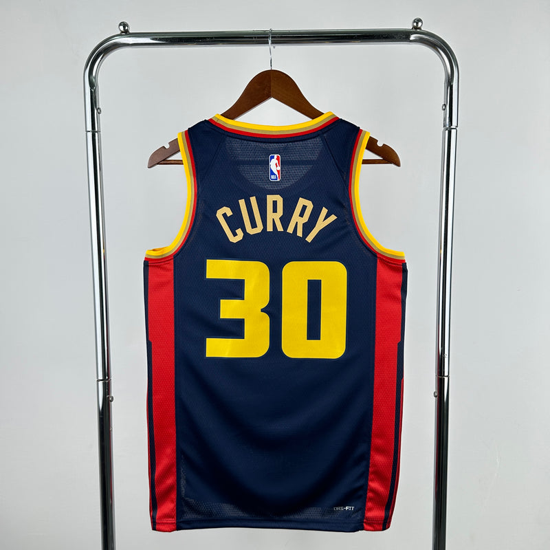 Regata NBA Golden State Warriors City Edition 2024/25 - Masculina - Azul Marinho