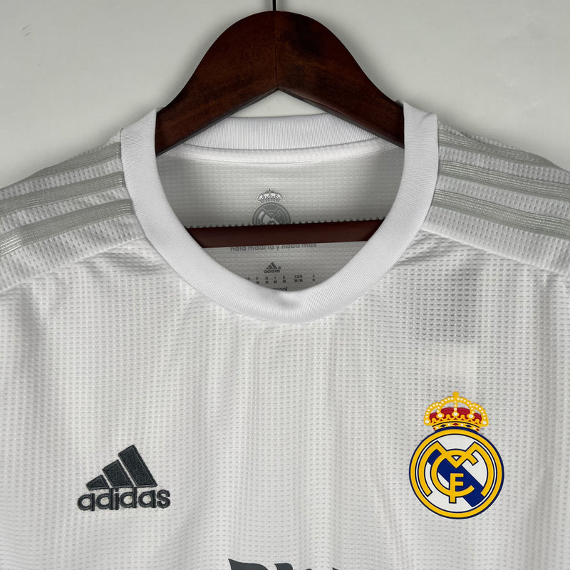 Camisa Real Madrid Home Manga Longa 15/16 - Versão Retro