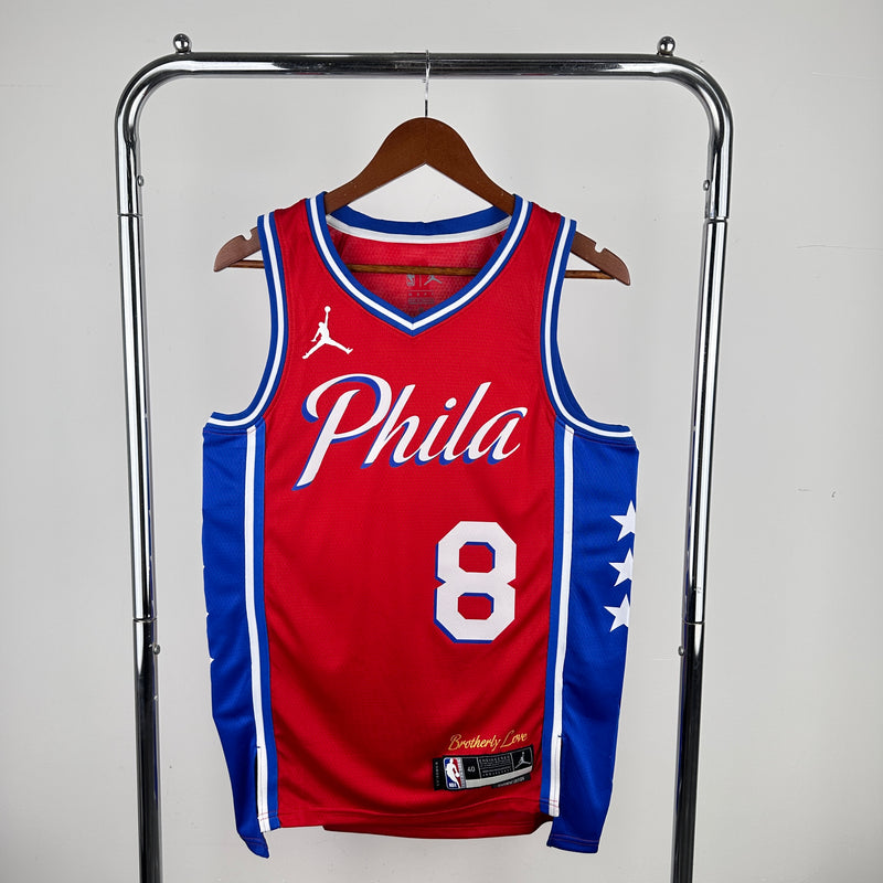 Regata NBA Philadelphia 76ers Statement Edition 22/23 - Masculina - Vermelha