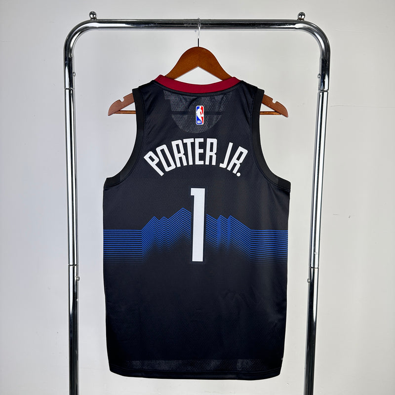 Regata NBA Denver Nuggets City Edition 23/24 - Masculina - Preta