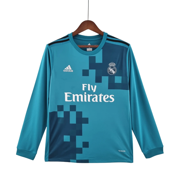 Camisa Real Madrid Third Manga Longa 17/18 - Versão Retro