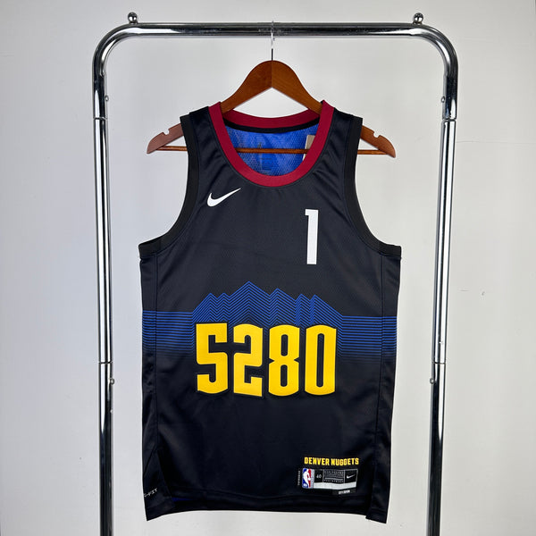 Regata NBA Denver Nuggets City Edition 23/24 - Masculina - Preta