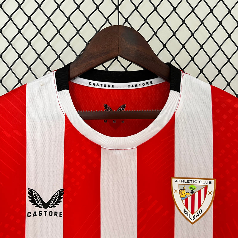 Camisa Athletic Bilbao Home 24/25 -  Torcedor Masculina - Lançamento