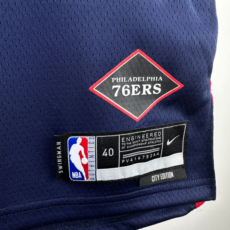 Regata NBA Philadelphia 76ers City Edition 23/24 - Masculina - Azul Marinho