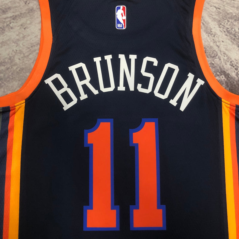 Regata NBA New York Knicks Statement Edition 22/23 - Masculina - Preta