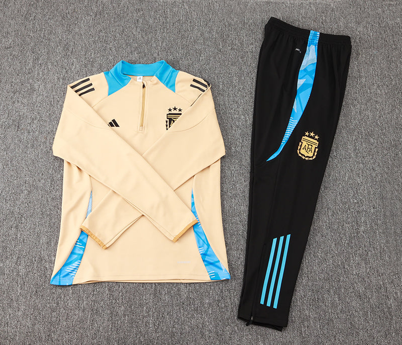 Conjunto de Treino do Argentina 2024/25 - Creme