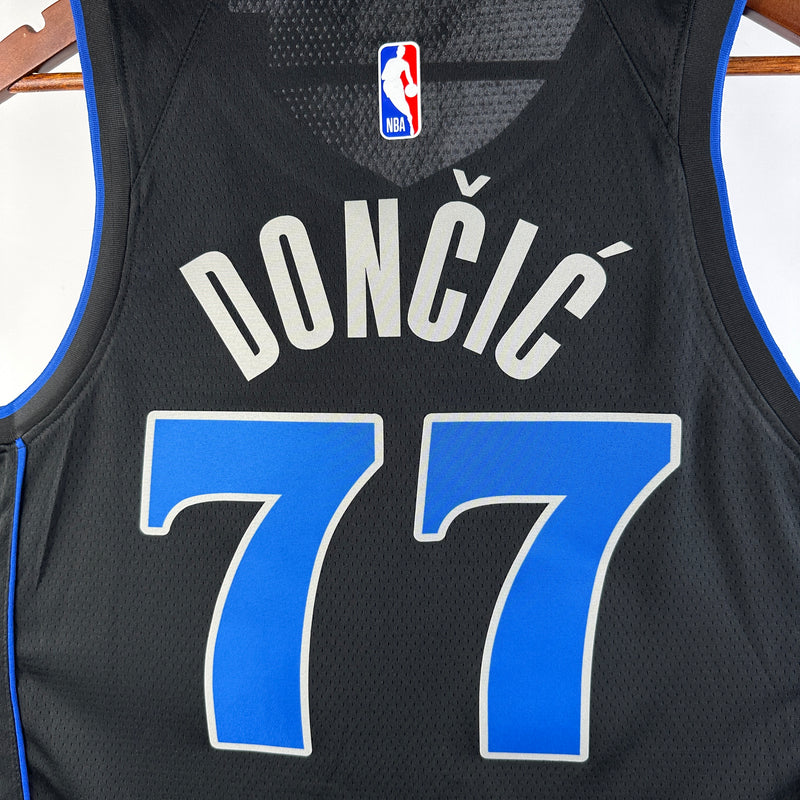 Regata NBA Dallas Mavericks City Edition 23/24 - Masculina - Preta