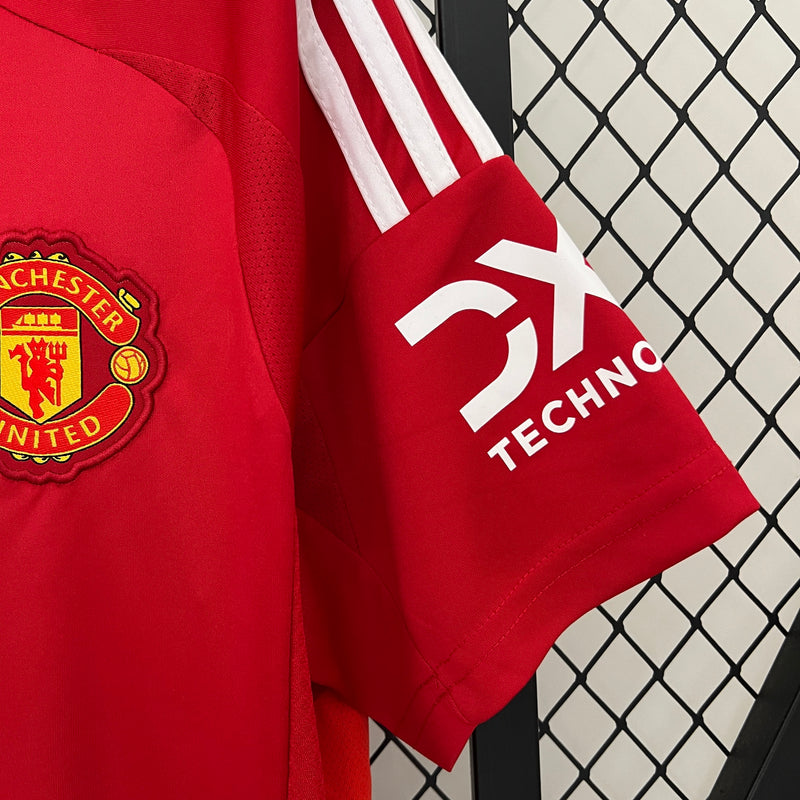 Camisa Manchester United Home 24/25 - Torcedor Masculina - Lançamento